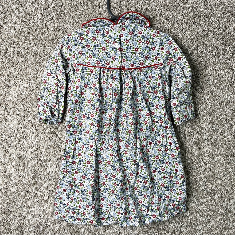 Little English Dress Women’s 4T Red, Blue and White Floral Print - Picture 4 of 4